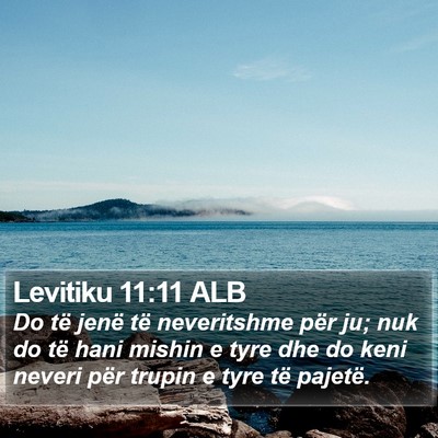 Levitiku 11:11 ALB Bible Verse Image