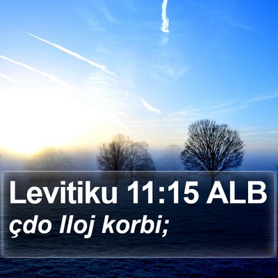 Levitiku 11:15 ALB Bible Verse Image