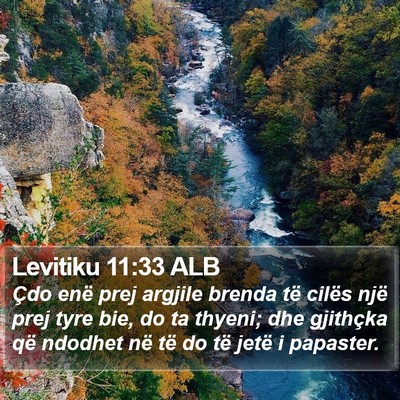 Levitiku 11:33 ALB Bible Verse Image