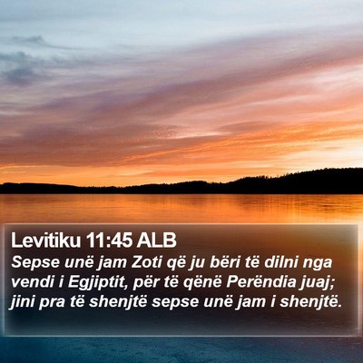 Levitiku 11:45 ALB Bible Verse Image