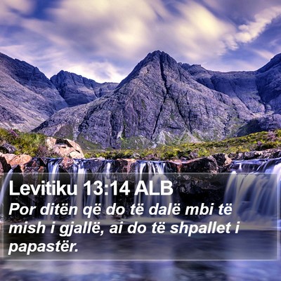Levitiku 13:14 ALB Bible Verse Image