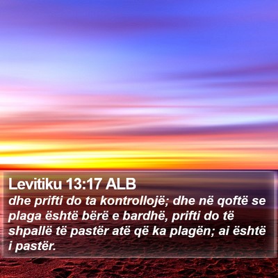 Levitiku 13:17 ALB Bible Verse Image