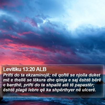 Levitiku 13:20 ALB Bible Verse Image