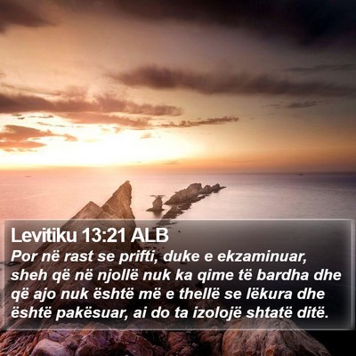 Levitiku 13:21 ALB Bible Verse Image
