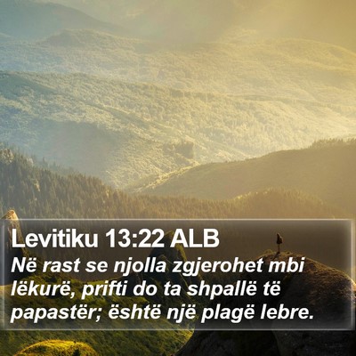 Levitiku 13:22 ALB Bible Verse Image