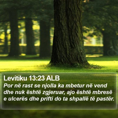 Levitiku 13:23 ALB Bible Verse Image