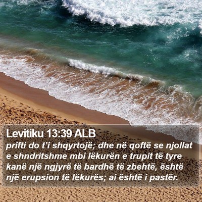 Levitiku 13:39 ALB Bible Verse Image