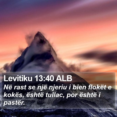 Levitiku 13:40 ALB Bible Verse Image
