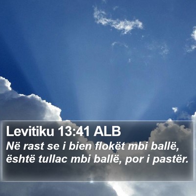 Levitiku 13:41 ALB Bible Verse Image