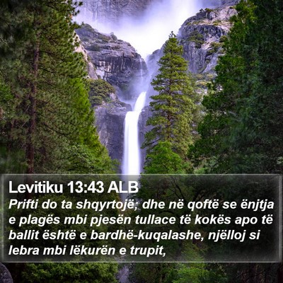 Levitiku 13:43 ALB Bible Verse Image