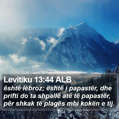 Levitiku 13:44 ALB Bible Verse Image