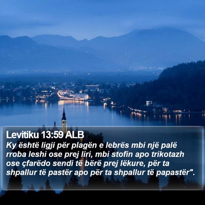 Levitiku 13:59 ALB Bible Verse Image