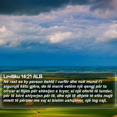 Levitiku 14:21 ALB Bible Verse Image