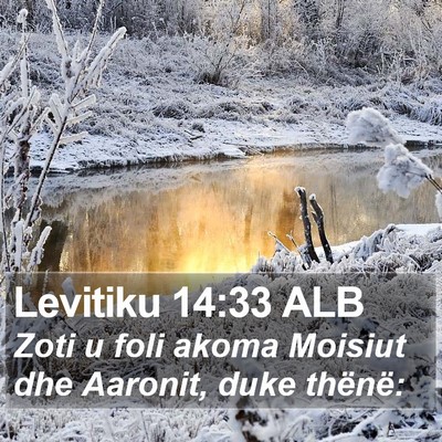 Levitiku 14:33 ALB Bible Verse Image