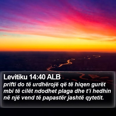 Levitiku 14:40 ALB Bible Verse Image