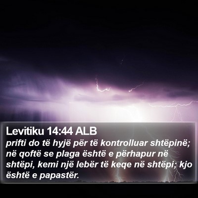 Levitiku 14:44 ALB Bible Verse Image