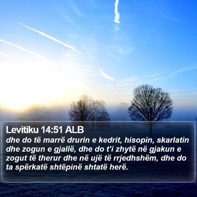 Levitiku 14:51 ALB Bible Verse Image