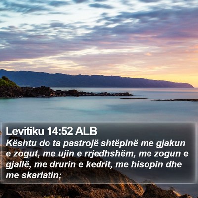 Levitiku 14:52 ALB Bible Verse Image