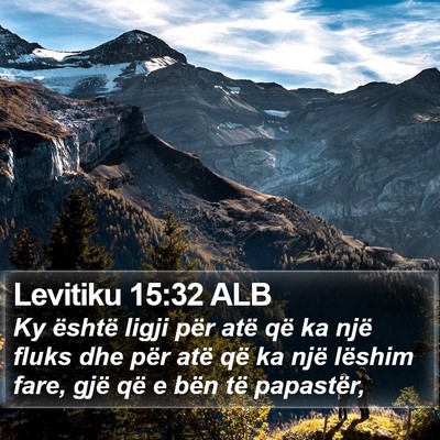 Levitiku 15:32 ALB Bible Verse Image