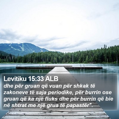 Levitiku 15:33 ALB Bible Verse Image