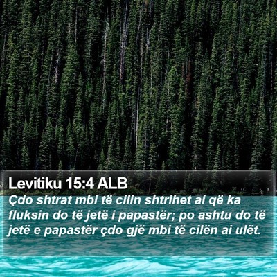 Levitiku 15:4 ALB Bible Verse Image