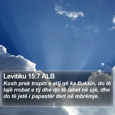 Levitiku 15:7 ALB Bible Verse Image