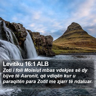 Levitiku 16:1 ALB Bible Verse Image