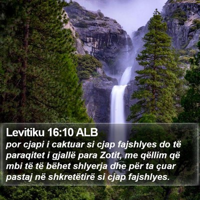 Levitiku 16:10 ALB Bible Verse Image