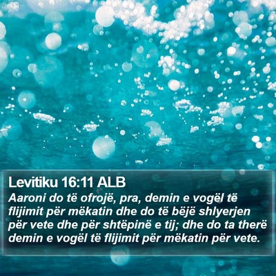 Levitiku 16:11 ALB Bible Verse Image