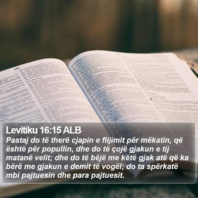 Levitiku 16:15 ALB Bible Verse Image