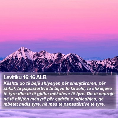 Levitiku 16:16 ALB Bible Verse Image