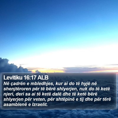 Levitiku 16:17 ALB Bible Verse Image