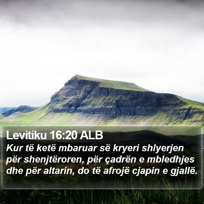 Levitiku 16:20 ALB Bible Verse Image