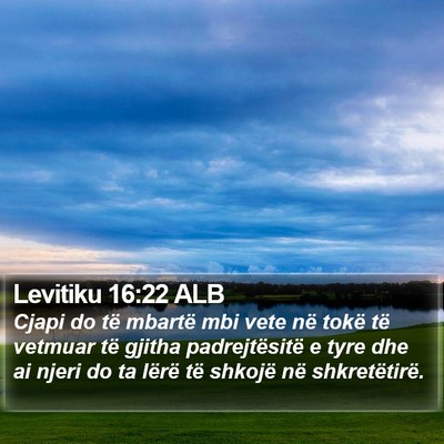 Levitiku 16:22 ALB Bible Verse Image