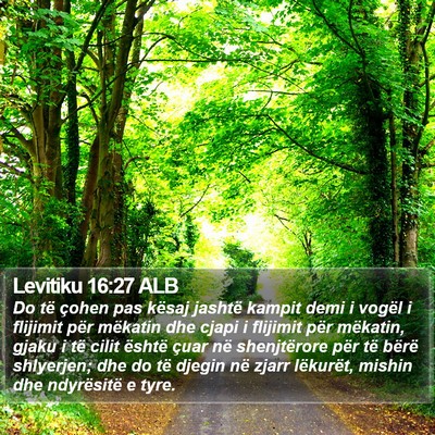 Levitiku 16:27 ALB Bible Verse Image