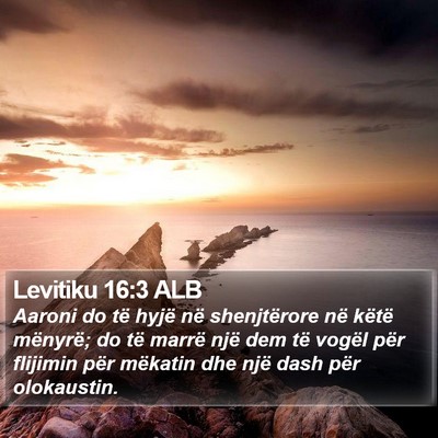 Levitiku 16:3 ALB Bible Verse Image