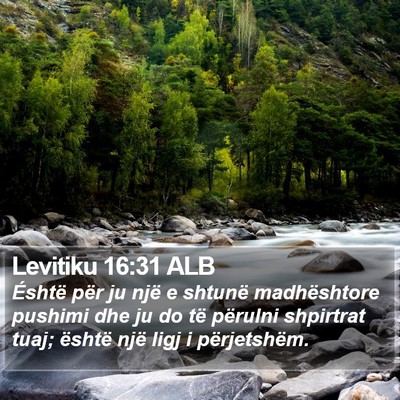 Levitiku 16:31 ALB Bible Verse Image