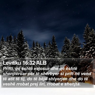 Levitiku 16:32 ALB Bible Verse Image