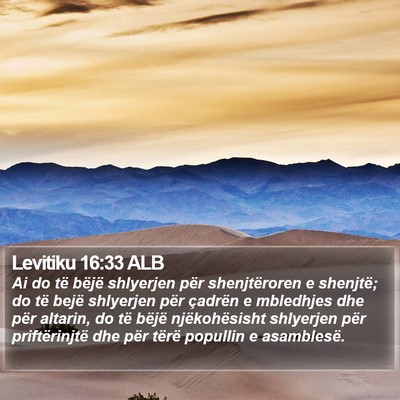 Levitiku 16:33 ALB Bible Verse Image