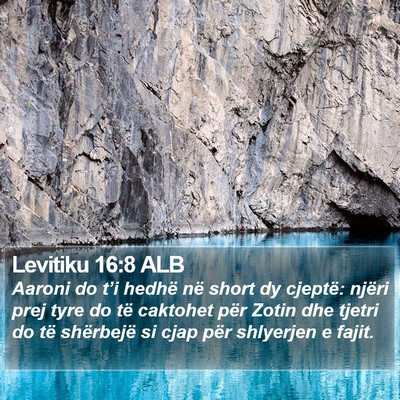 Levitiku 16:8 ALB Bible Verse Image
