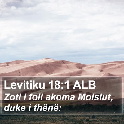 Levitiku 18:1 ALB Bible Verse Image