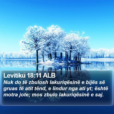 Levitiku 18:11 ALB Bible Verse Image