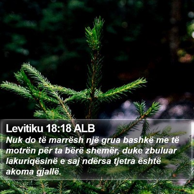 Levitiku 18:18 ALB Bible Verse Image