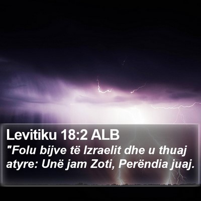 Levitiku 18:2 ALB Bible Verse Image