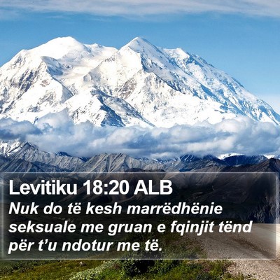 Levitiku 18:20 ALB Bible Verse Image
