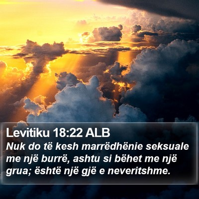 Levitiku 18:22 ALB Bible Verse Image