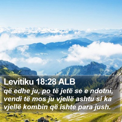 Levitiku 18:28 ALB Bible Verse Image