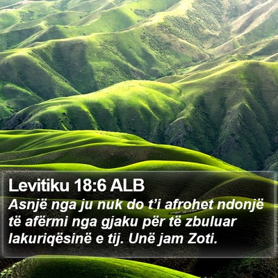 Levitiku 18:6 ALB Bible Verse Image