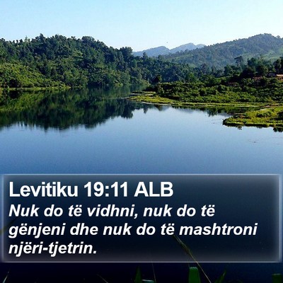 Levitiku 19:11 ALB Bible Verse Image