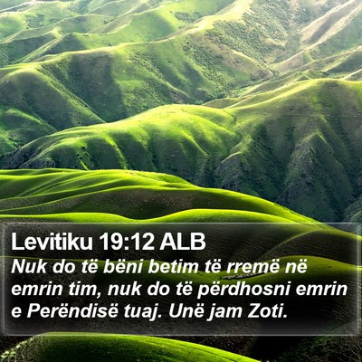 Levitiku 19:12 ALB Bible Verse Image